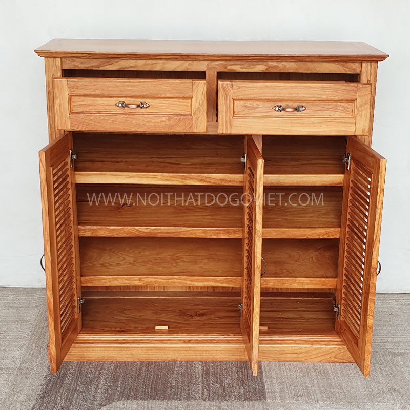 Tủ giày gỗ tự nhiên đẹp